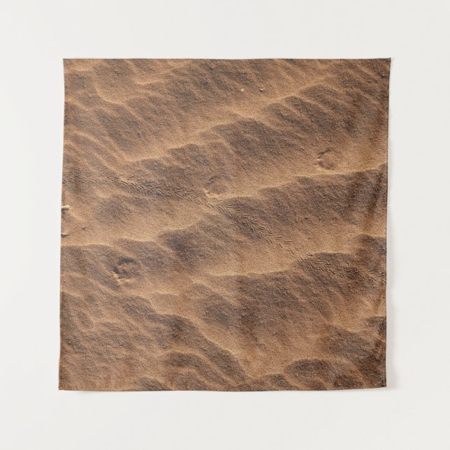 Brown sand with water during daytime tapestry (Front)