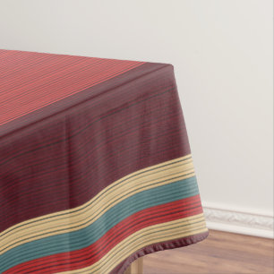 Brown Shades Stripe Tablecloth