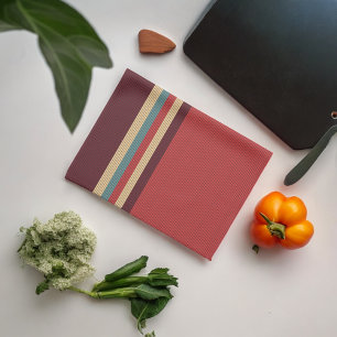 Brown Shades Stripe Tea Towel