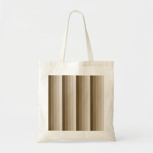 Brown shadow stripes tote bag