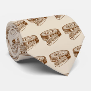 Brown shoe polish tin tie