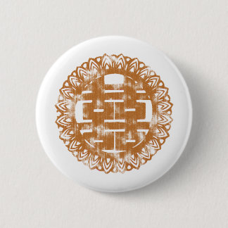 Brown Shuan Xi 6 Cm Round Badge