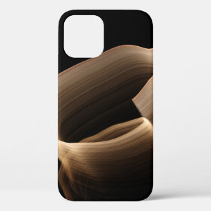 Brown silk iPhone 12 case