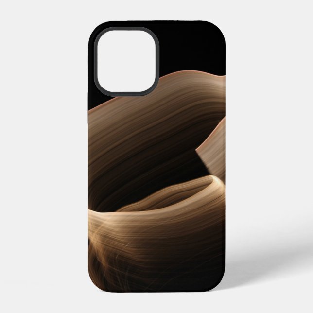 Brown silk iPhone case (Back)
