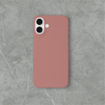 Brown Simple Minimalist iPhone 16 Plus Case<br><div class="desc">Simple solid brown colour.</div>