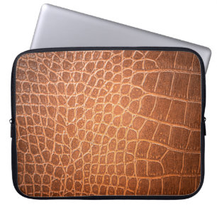 Brown skin leather texture use for background laptop sleeve