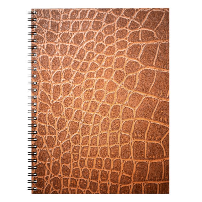 Brown skin leather texture use for background notebook (Front)