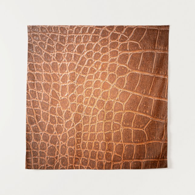 Brown skin leather texture use for background tapestry (Front)