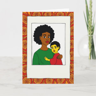 Brown Skin Mothers Day Art Card