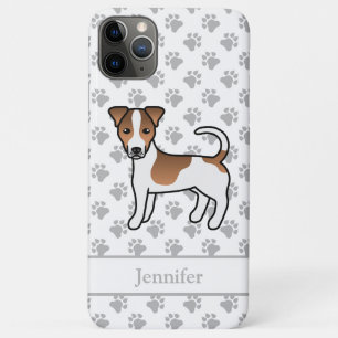 Brown Smooth Coat Jack Russell Terrier Dog & Name iPhone 11 Pro Max Case