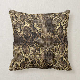 Brown Snake print Cushion