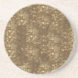 Brown Snake Skin Coaster