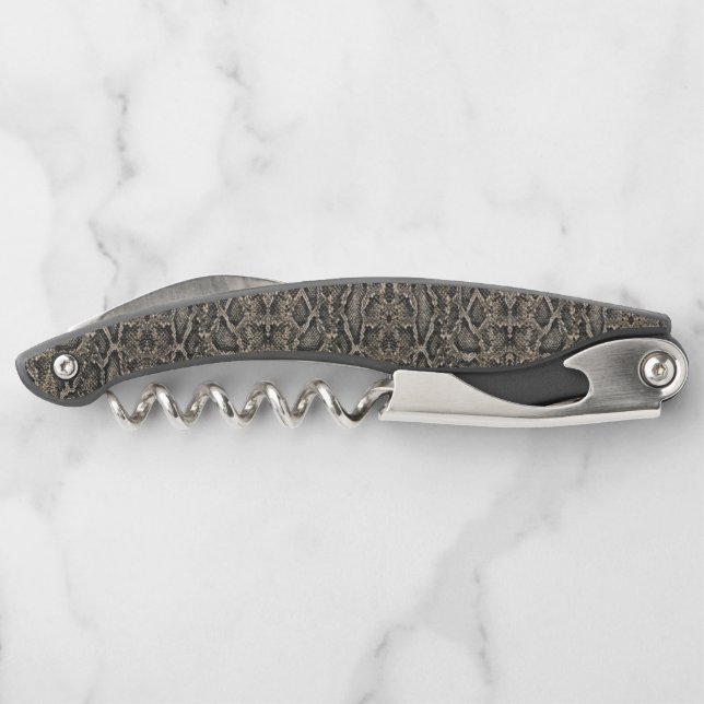 brown SNAKE SKIN pattern | Corkscrew (Back)