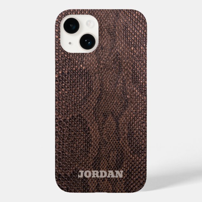 Brown Snakeskin Case-Mate iPhone Case (Back)