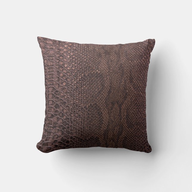 Brown Snakeskin Cushion (Front)