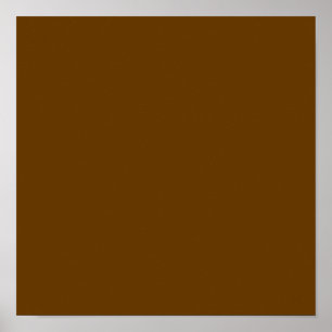 Brown (solid colour) poster