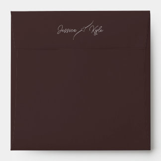 Brown Solid Stationery Coloured Envelope