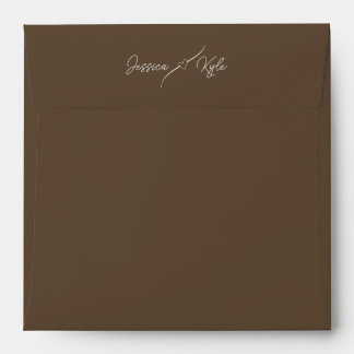 Brown Solid Stationery Coloured Envelope
