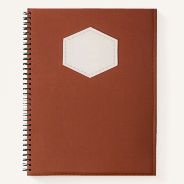 Brown Spiral Notebook – Stylish and Durable Journa (Front)