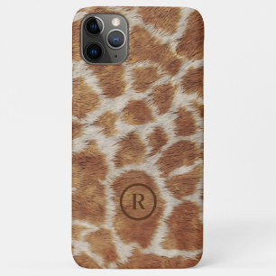 Brown spots tiger faux fur pattern iPhone 11 pro max case