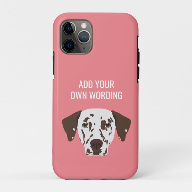 Brown-Spotted Dalmatian Case-Mate iPhone Case (Back)