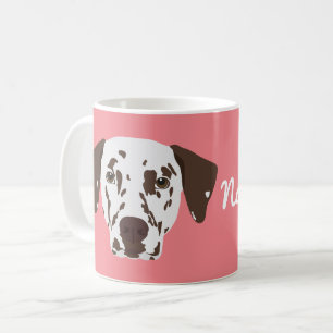 Brown Spotted Dalmatian Dog Coffee Mug