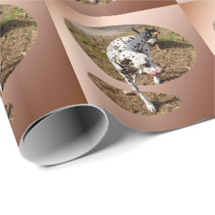 Brown Spotted Dalmatian, Wrapping Paper
