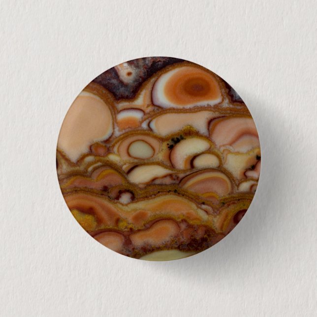 Brown Spotted Onyx 3 Cm Round Badge (Front)