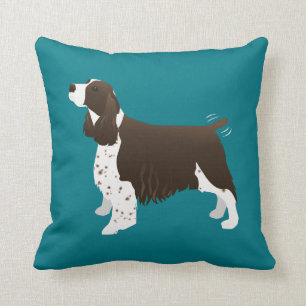 Brown Springer Spaniel Basic Breed Customisable Cushion