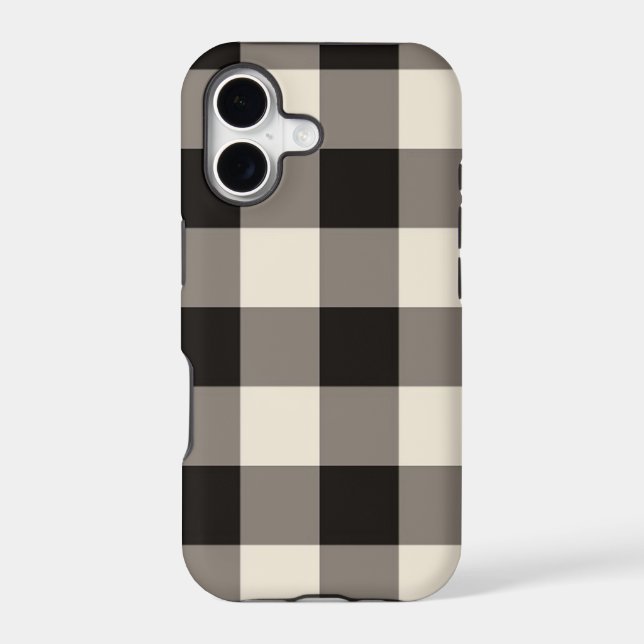 Brown Square Check (Back)