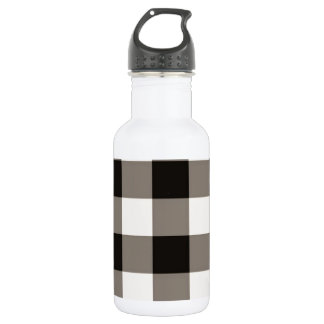 Brown Square Check 532 Ml Water Bottle