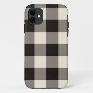 Brown Square Check iPhone 11 Case