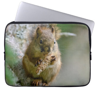 Brown Squirrel in Canadian Forest Laptop Sleeve
