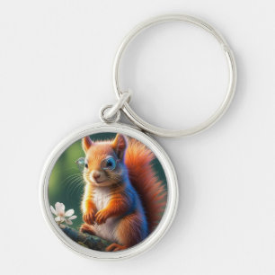 Brown Squirrel Sitting on The Branch-567656 Key Ring
