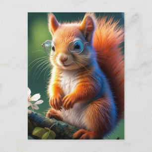 Brown Squirrel Sitting on The Branch-567656 Postcard