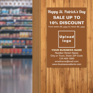 Brown St. Patrick's Day Business Sale Poster