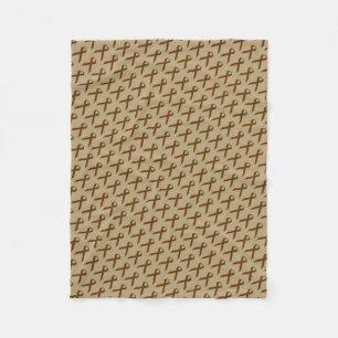 Brown Standard Ribbon by Kenneth Yoncich Fleece Blanket