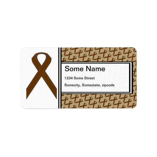 Brown Standard Ribbon by Kenneth Yoncich Label (Front)