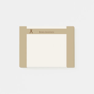 Brown Standard Ribbon by Kenneth Yoncich Post-it Notes