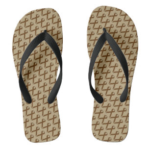 Brown Standard Ribbon by Kenneth Yoncich Thongs