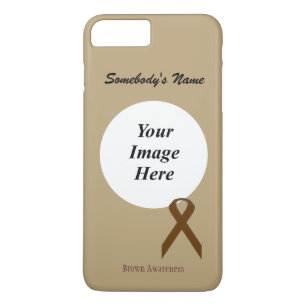 Brown Standard Ribbon Tmpl by Kenneth Yoncich iPhone 8 Plus/7 Plus Case