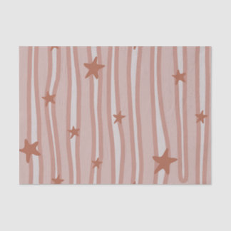 Brown Stars and Stripes Beach Theme Tissue Paper