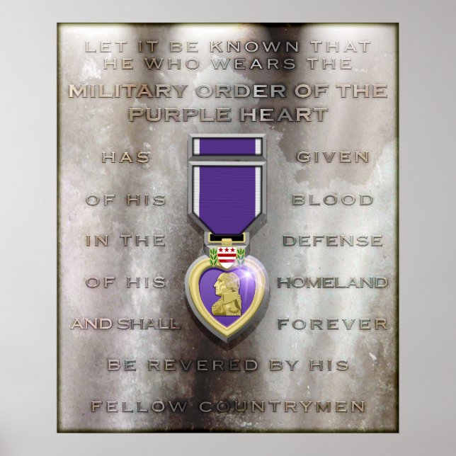 Brown Stone "PURPLE HEART" Poster (Front)
