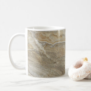 Brown stone texture coffee mug
