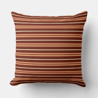 Brown Striped Pattern Cushion
