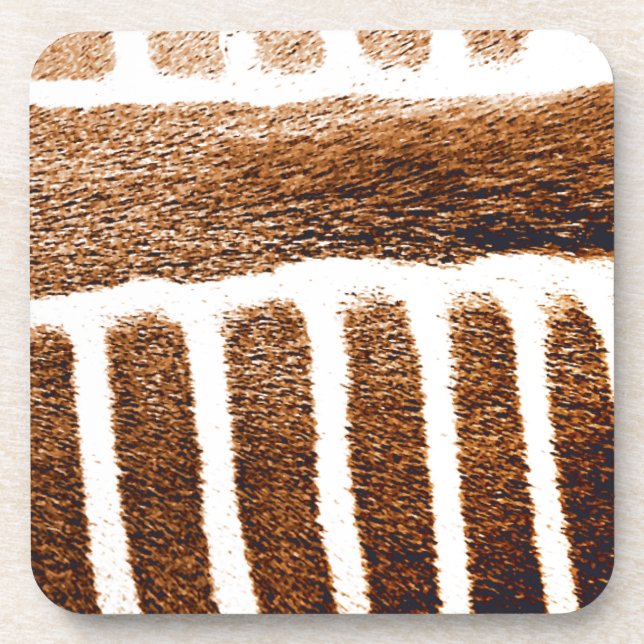 Brown Stripes_ Coaster (Front)