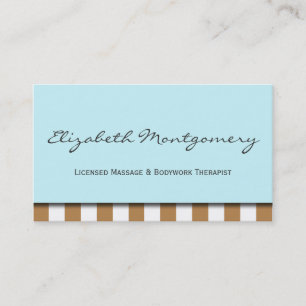 Brown Stripes Modern Appointment Business Card