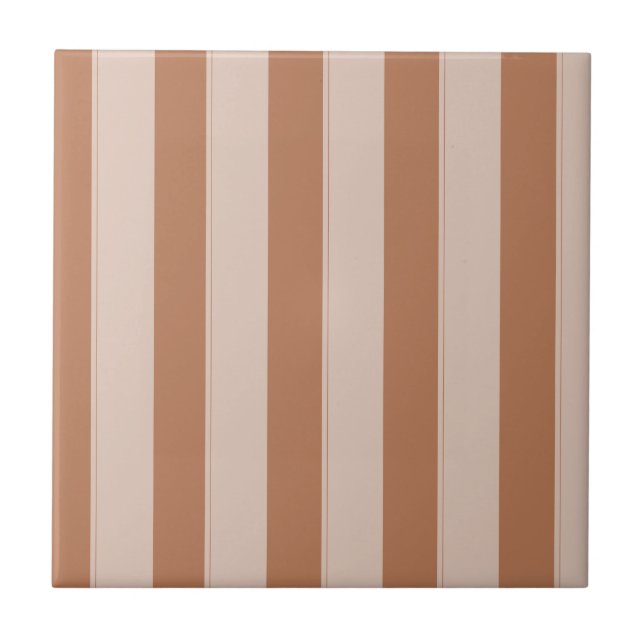 Brown stripes on ceramic tile (Front)