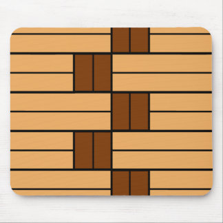 Brown Stripes Pattern Mouse Pad