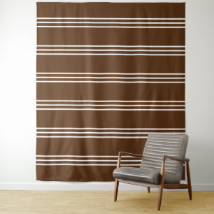 Brown Stripes Pattern tapestries